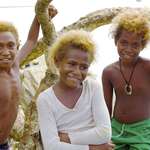 image for Melanesians from Solomon Islands are rare non-Europeans with natural blonde hair.