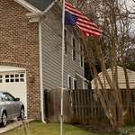 image for Flag flying upside down outside Justice Samuel Alito's house three days before Biden's inauguration