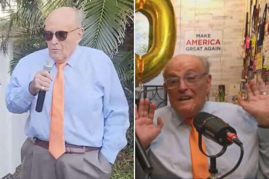 image for Rudy Giulian’s birthday bash ends in chaos as guests scream and cry when he’s served papers for AZ ‘fake electors case’