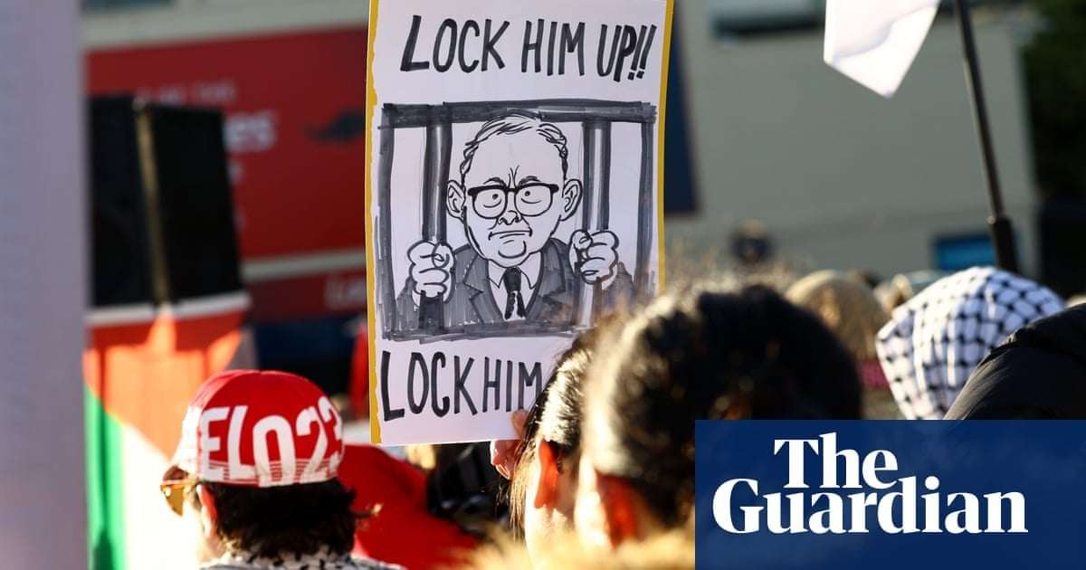 image for Victorian premier accuses pro-Palestine protesters of bringing ‘violence, homophobia and antisemitism’ to Labor conference
