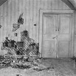 image for The room the royal Romanov family was murdered in. Ipatiev House in Yekaterinburg, 17 July 1918.