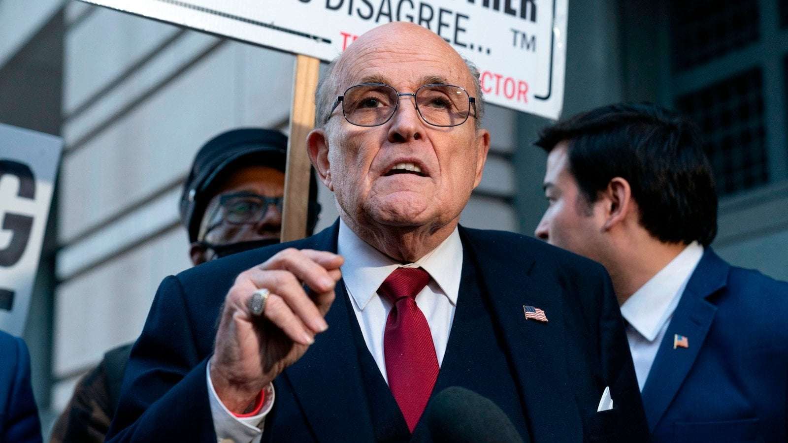 image for Rudy Giuliani served with Arizona fake electors indictment after 80th birthday party