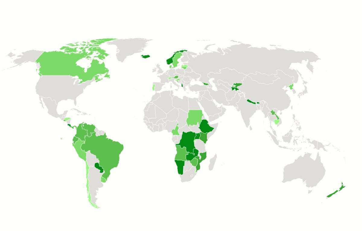 image for Seven countries now generate 100% of their electricity from renewable energy