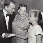 image for Frank Sinatra, Judy Garland, and her daughter, Liza Minnelli, 1958.
