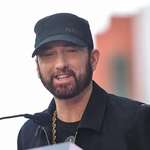 image for Rare picture of Eminem smiling