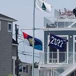 image for "Appeal to Heaven" flag flying outside Justice Samuel Alito's beach house