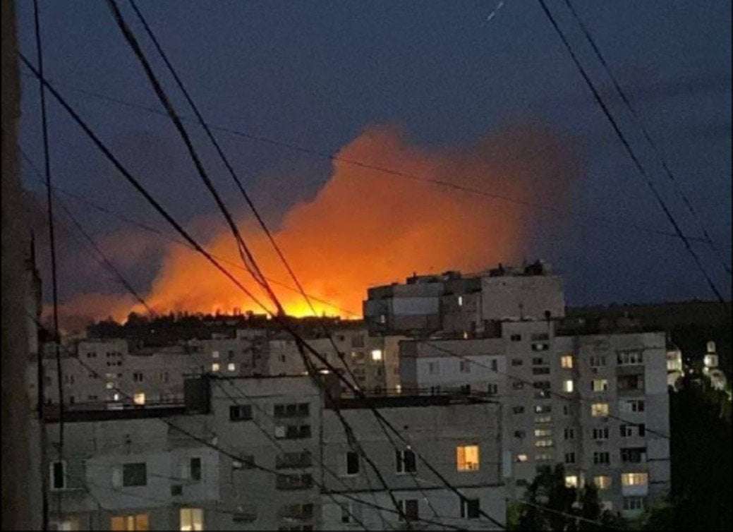 image for Ukraine Hammers Russian Air Base with Missiles Carrying Cluster Munitions