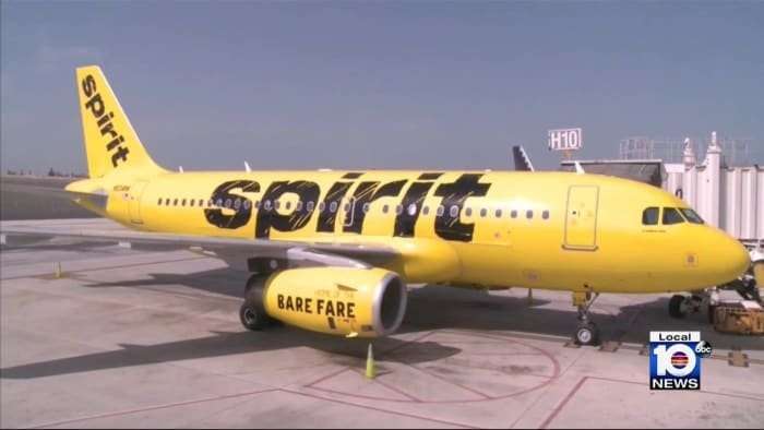 image for Spirit Airlines pilot on flight to Fort Lauderdale instructs passengers to prepare for possible water landing