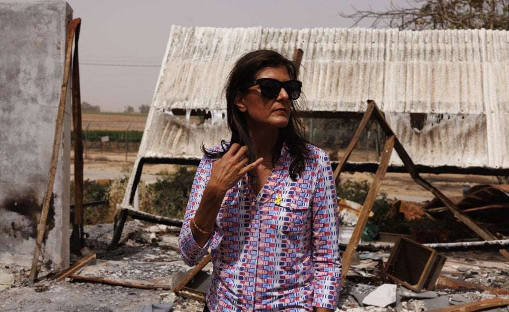 image for ‘Anyone Who Signs a Bomb Is a Sociopath’: Critics Slam Nikki Haley’s Israeli Missile Stunt
