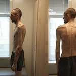 image for Ukrainian soldier after being released from Russian captivity