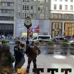 image for Outside Trump tower this morning.