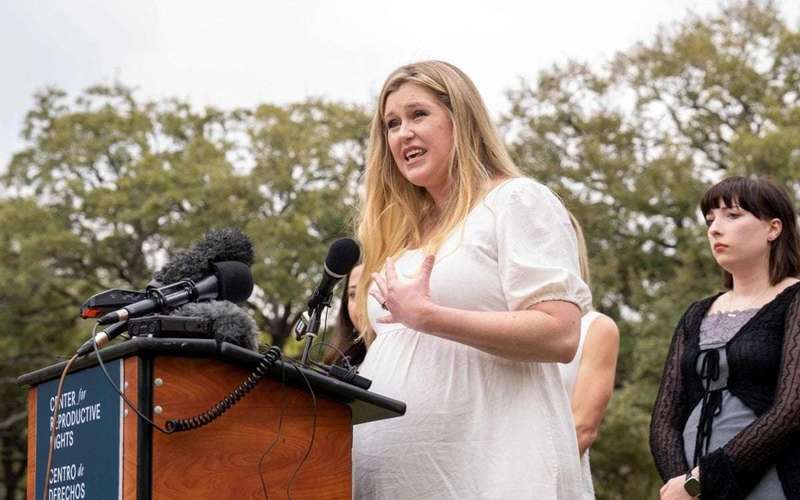 image for "I wasn't dead enough for an abortion": Texas mom blames Trump for almost losing her life