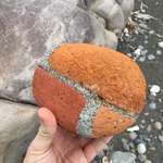 image for A section of bricks I found a long time ago that eroded down a river