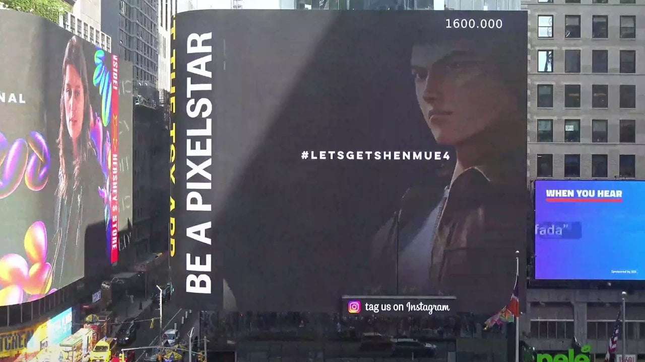 image for Shenmue Fans Rented a Times Square Billboard to Campaign for Shenmue 4
