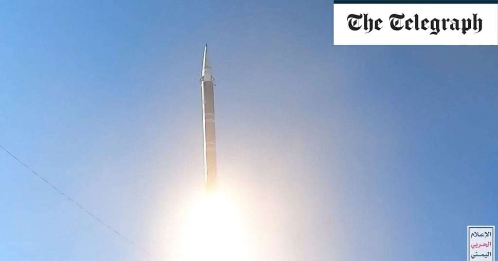 image for Houthis attack Israel with new missile called the Palestine