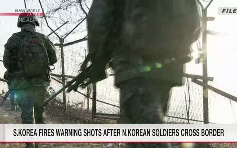 image for S.Korea fires warning shots as N.Korean soldiers briefly cross border