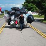 image for Dude who collects returnable cans in Buffalo New York