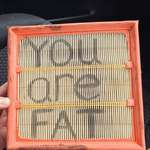 image for My fiance's air filter installed during her service last year at a Perrys dealership in the UK...