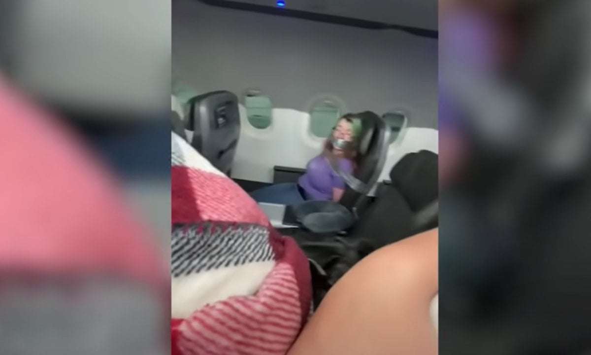 image for American Airlines passenger is sued by the FAA after being duct taped to seat