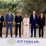 image for G7 leaders in Italy today