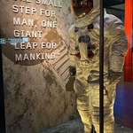 image for Neil Armstrong’s actual spacesuit he wore on the moon (in Washington DC).