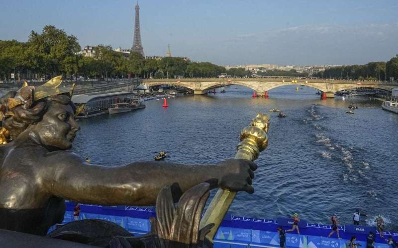 image for Unsafe E. coli levels found in Paris' Seine River less than 2 months before Olympics