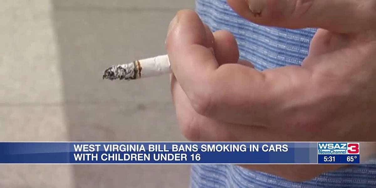 image for W.Va. bill bans smoking in car with children under 16