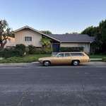 image for The Brady Bunch house yesterday in Los Angeles.