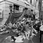 image for Students at Columbia University calling for Divestment from South Africa (1984)