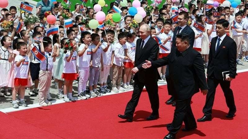 image for Putin says Russia and North Korea will help each other if attacked, taking ties to a ‘new level’