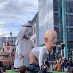 image for A statue of the FIFA President Gianni Infantino spotted in Frankfurt
