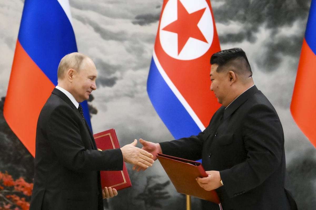 image for South Korea will consider supplying arms to Ukraine after Russia and North Korea sign strategic pact