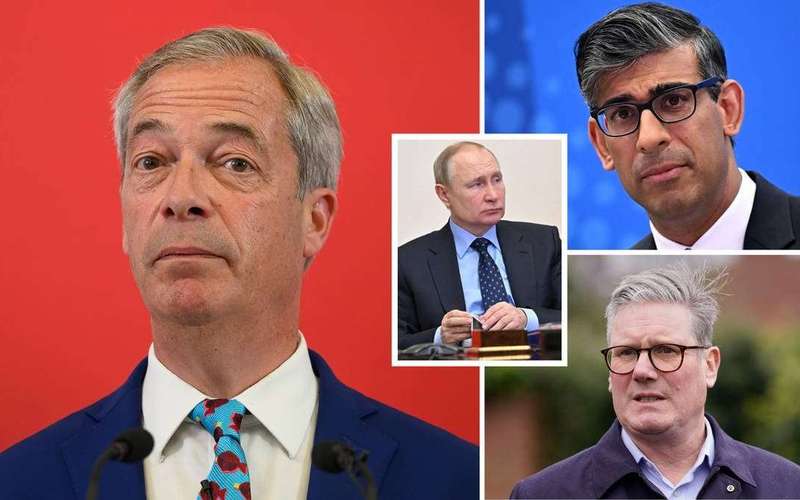 image for Farage doubles down on Ukraine comments after Sunak and Starmer condemned Reform UK leader