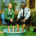 image for Fred Rogers breaks the color barrier of segregated public swimming pools in 1969