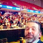 image for Don Jr at his dad's empty rally in Philadelphia