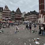 image for English football fans leaving Frankfurt in a mess after the match