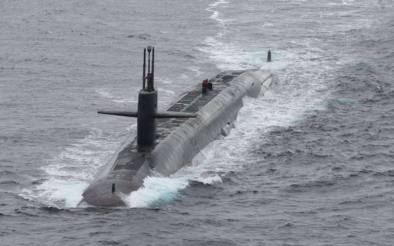 image for US nuclear submarine surfaces off Norway in rare flex