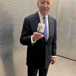 image for Joe Biden holding a "Dark Brandon's Secret Sauce" can before the first 2024 presidential debate