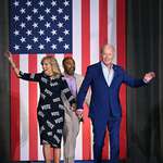 image for Jill Biden making a statement with her VOTE dress by Christian Soriano