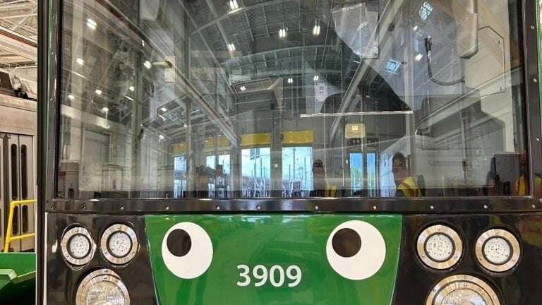 image for Here’s looking at you, kid: MBTA adds googly eyes to several trains following grassroots campaign