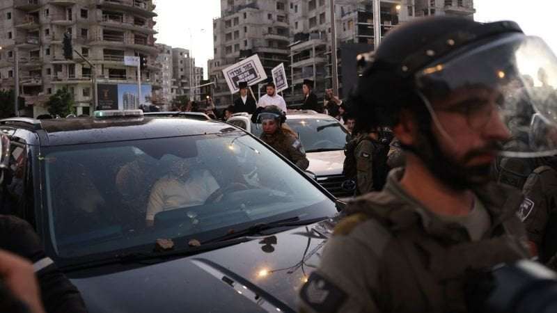 image for Ultra-Orthodox Jewish protesters attack Israeli minister’s car amid anger at military draft ruling