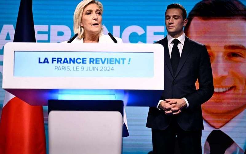 image for Le Pen’s far right set for big win in first round of French election