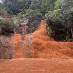 image for For some reason, the water at the waterfall I visited in Vietnam today was completely orange.