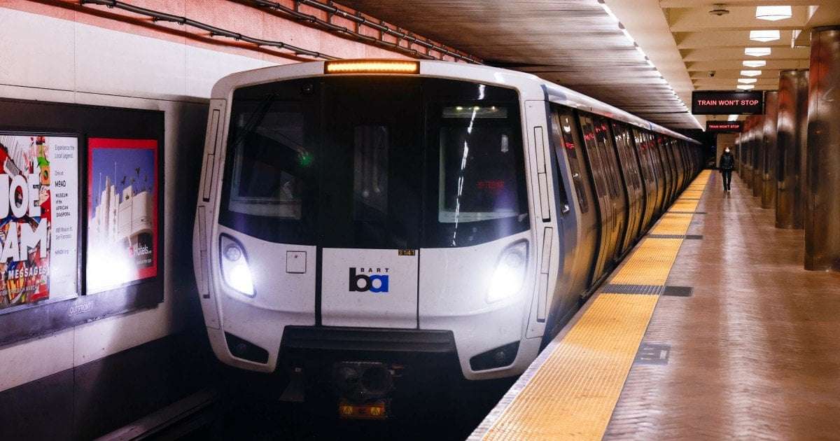 image for Woman, 74, killed after being pushed into BART train by homeless man, police say