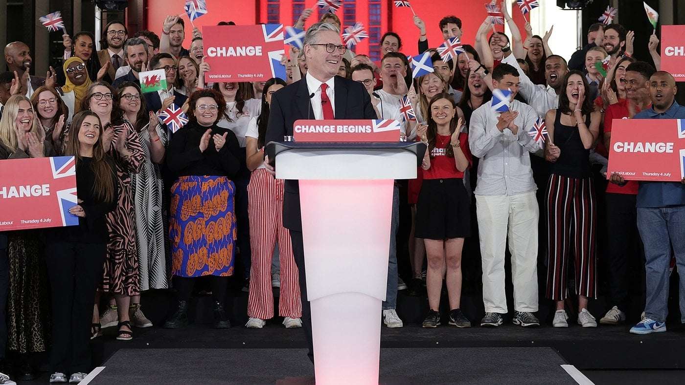 image for Britain swings to the center-left in a historic U.K. election landslide
