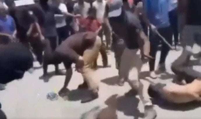 image for Footage shows: Hamas terrorists beat hungry Gazans for 'stealing' aid