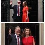 image for Britain’s New Prime Minister, Keir Starmer with his Victoria outside 10 Downing Street