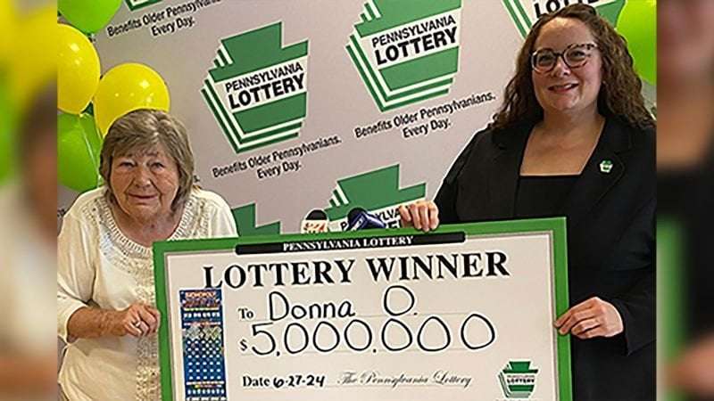 image for Pennsylvania lottery: 75-year-old woman wins $5 million scratch-off after completing cancer treatment