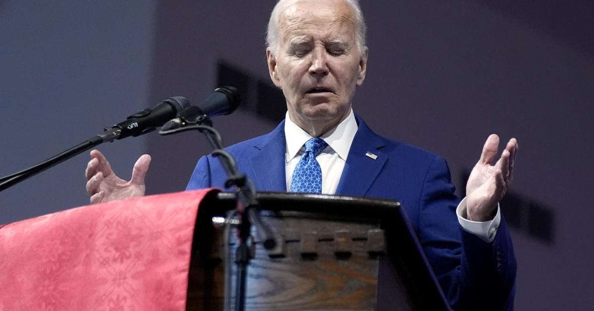 image for Biden says "we must unite America again" in speech at Philadelphia church before traveling to Harrisburg