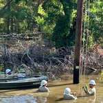 image for Linesmen restoring power in SE Texas